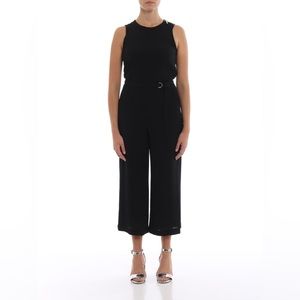 Black cropped jumpsuit